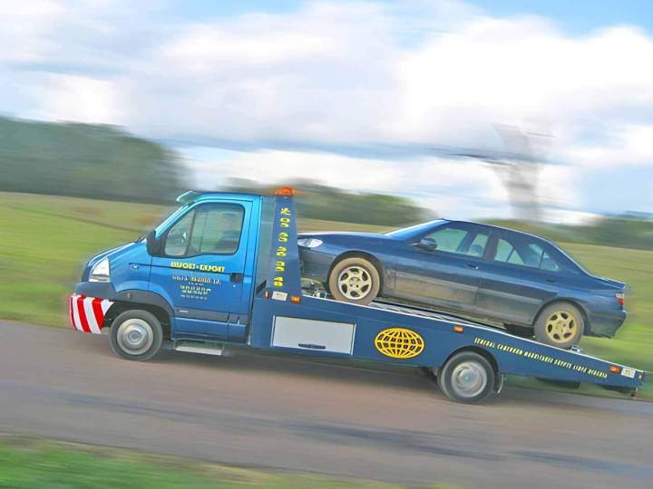 Enlèvement d'épave près de Nontron